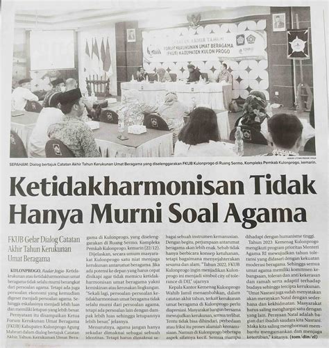 Pemkab Ketidakharmonisan Tidak Hanya Murni Soal Agama