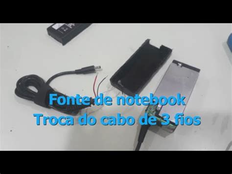 Conserto Do Carregador De Notebook Dell De Fios Como Ligar O Cabo