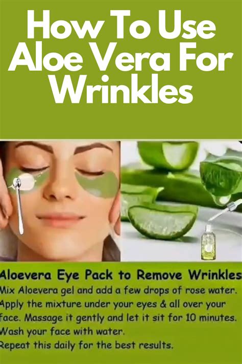 How To Use Aloe Vera For Wrinkles And Fine Lines Aloe Vera Juice Gel