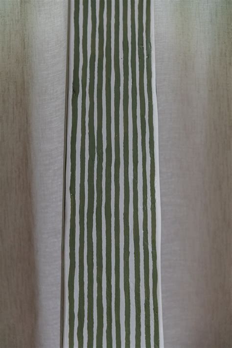 Upcycled Stripe Plaster Floor Lamp — Smor Home