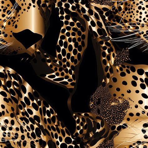 Premium Photo | Cheetah spots seamless pattern