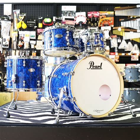 Pearl 値下げしました！reference Pure 4pc Drum Kit Bd20， Ft14， Tt12and10 No418 Blue Abalone ｜イケベ楽器店