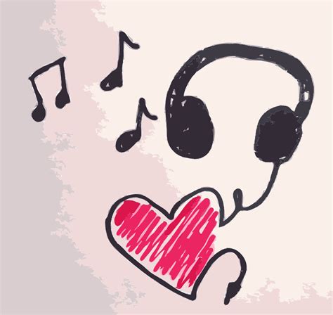 Music Heart Drawing Clip Art Image ClipSafari