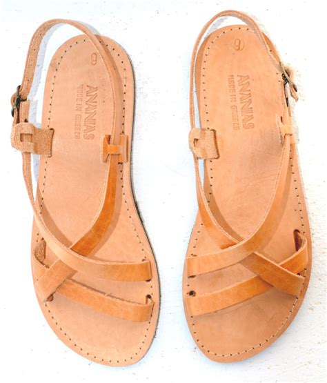 Ananias Greek Sandals Roman Grecian Handmade Leather Sandals Etsy