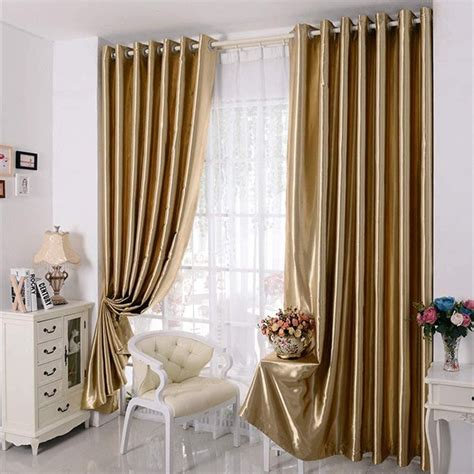 Myru Semi Blackout Gold Curtains Wap Music Video Inspired Home Decor Popsugar Home Uk Photo 19