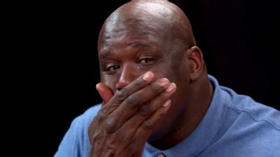 Watch Shaquille O Neal Cry Eating Hot Wings On Hot Ones