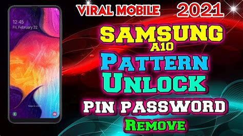 Samsung Galaxy A10 Pattern Lock Remove Samsung A10 Reset Forgot Screen Lock Password Hard Reset