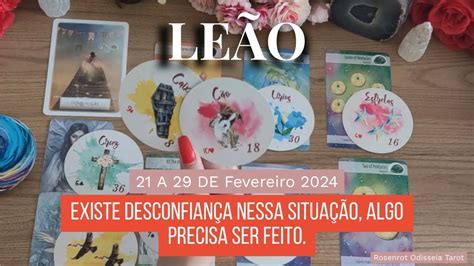 LEÃO EXISTE DESCONFIANÇA NESSA SITUAÇÃO ALGO PRECISA SER FEITO