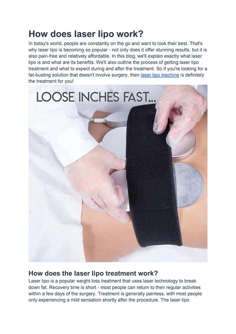 How Does Laser Lipo Work By Allwhite Laser Issuu