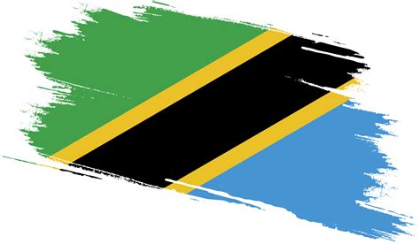 Bandera De Tanzania Con Textura Grunge 12025194 Png