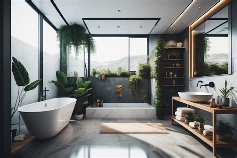 Premium AI Image | Bathroom interior design generative AI