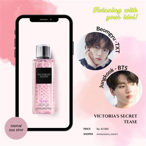 Jual Parfum Idol Kpop Beomgyu Txt Jungkook Bts Victoria Secret Tease