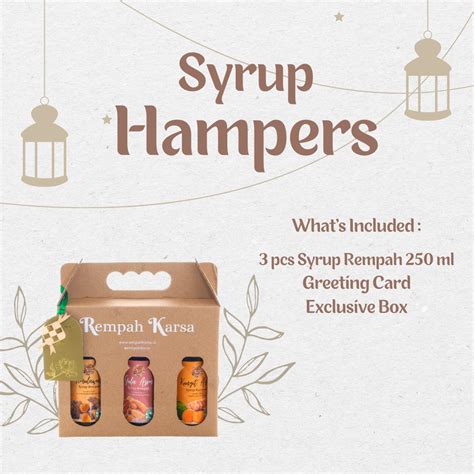 Jual Parcel Hampers Sirup Rempah Ramadhan Syrup Hampers Shopee