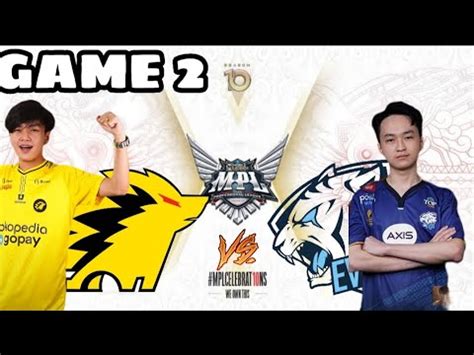 Onic Id Vs Evos Id Game Mpl Id S Week Day English Youtube