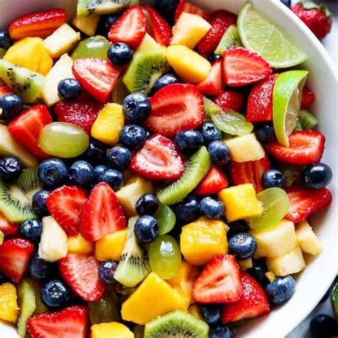 Honey Lime Fruit Salad Recipe Cafe Delites