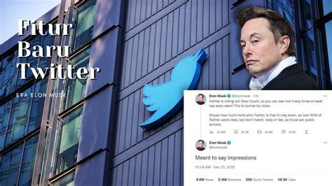 View Count Fitur Baru Twitter Zaman Elon Musk