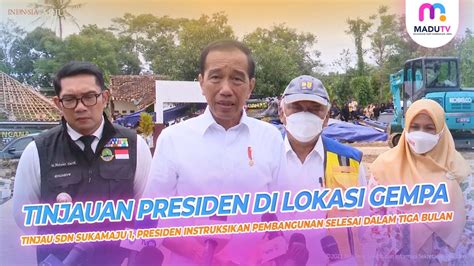 Tinjau Sdn Sukamaju Presiden Instruksikan Pembangunan Selesai Dalam