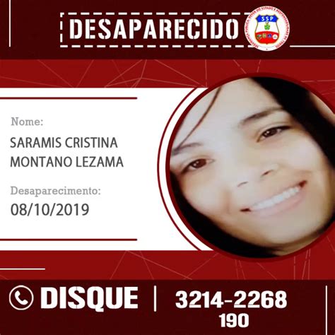 Polícia Civil Pede Apoio Para Encontrar Mulher Desaparecida Ssp