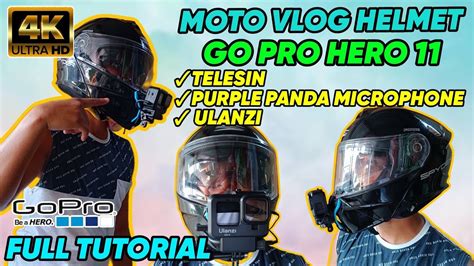 PAANO MAG INSTALL NG GO PRO SA HELMET MOTO VLOG HELMET SET UP FULL