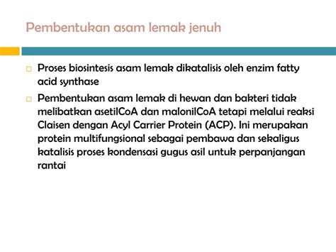 Ppt Jalur Asetat Asam Lemak Poliketida Powerpoint Presentation