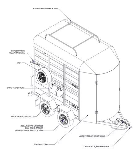 Projeto Carretinha Cavalo Completo Detalhados Parcelamento Sem Juros