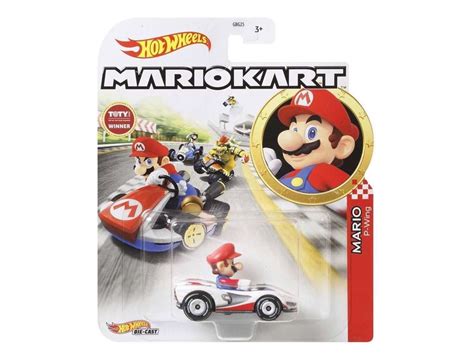 Køb Hot Wheels metalbil fra Mario Kart Mario hos Superhelten Legetøj