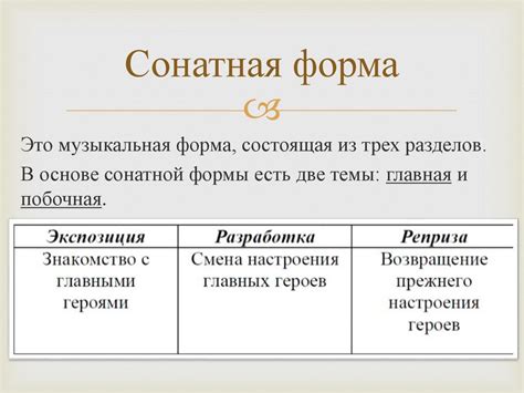 Сонатная форма - презентация онлайн