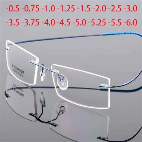 L Ger Montures De Lunettes Sans Monture En Titane M Moire Lunettes