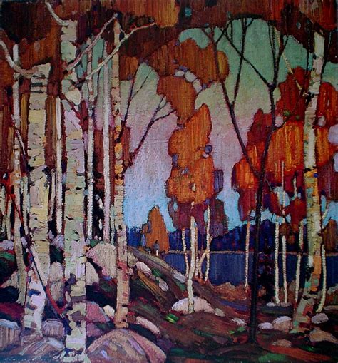 Thomson Decorative Landscape Birches Tom Thomson Paintings Group