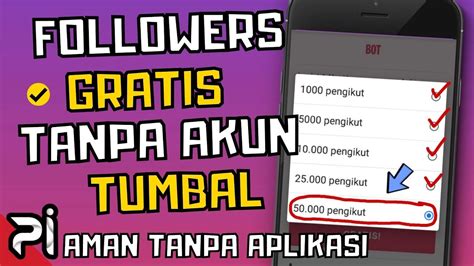 Gratis Tanpa Akun Tumbal Cara Menambah Followers Instagram Gratis