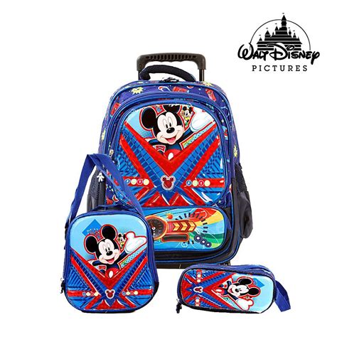 Kit Mochila Infantil Escolar Mickey Mouse Rodinha Disney No Shoptime