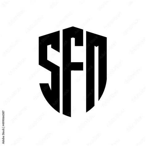 Sfm Letter Logo Design Sfm Modern Letter Logo With Black Background