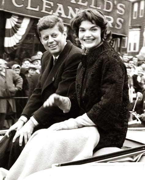 Jackie And John F Kennedy Boston St Patricks Day Parade In 1958