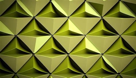 Premium AI Image | LimeGreen abstract geometric wallpaper