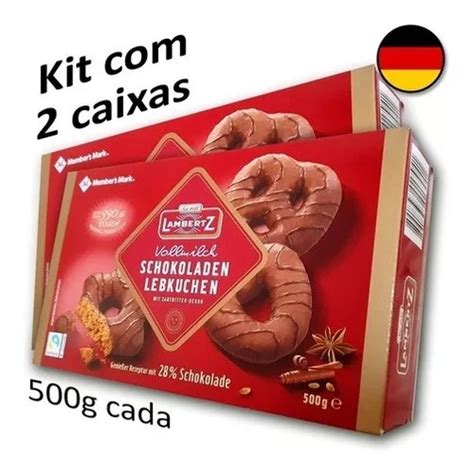 Kit 2 Caixas Pão De Mel Importado Schokoladen Lebkuchen Parcelamento