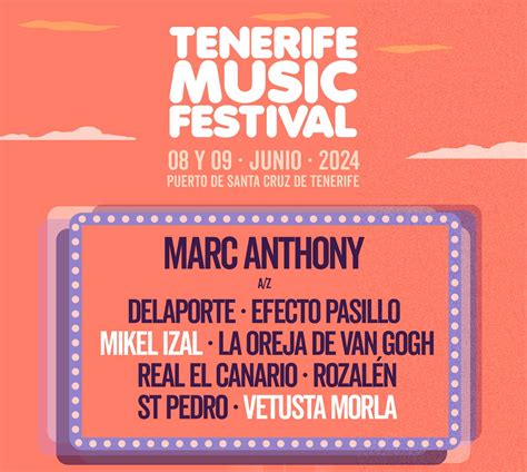 Tenerife Music Festival 2024 Concierto Marc Anthony Vetusta Morla