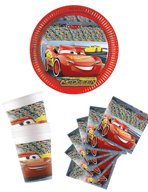 Kit Anniversaire Vaisselle Jetable Cars Vegaooparty