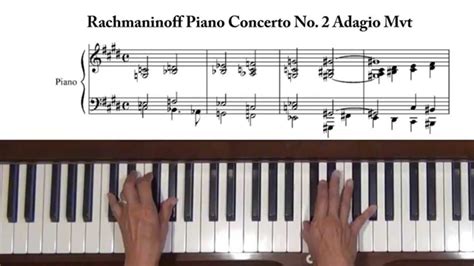 Rachmaninoff Piano Concerto No 2 Adagio Tutorial Part 1 YouTube