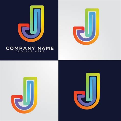 J Alphabet Letter Logo For Business And Company Creative Lettering In