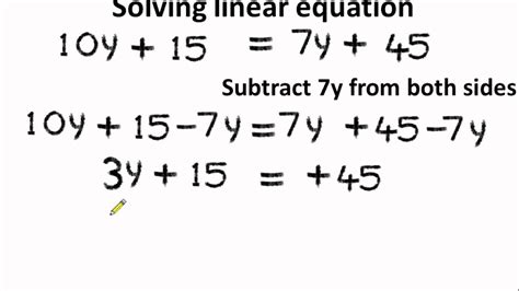 How To Solve Equations On Both Sides