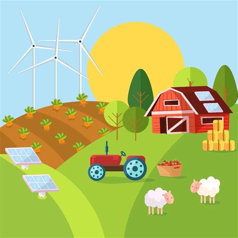 Ilustraci N Del Concepto De Agricultura Ecol Gica Vector Gratis