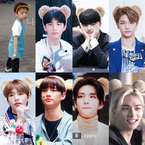 Hwang Hyunjin Bear Ears Through The Years