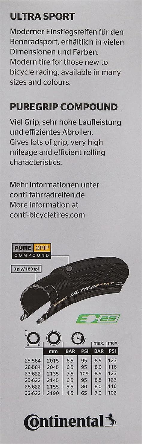 Continental Ultra Sport Iii Road Cycling Bike Tire Black X