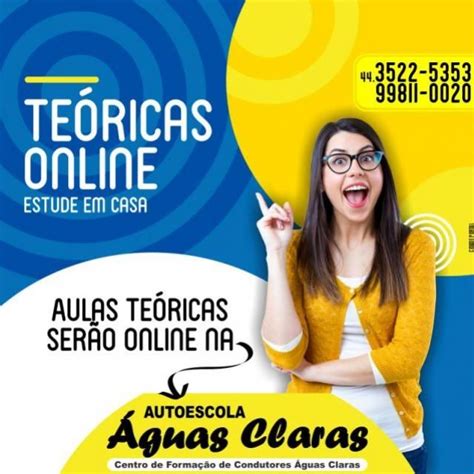 Autoescola Águas Claras de Goioerê realizará aulas teóricas online