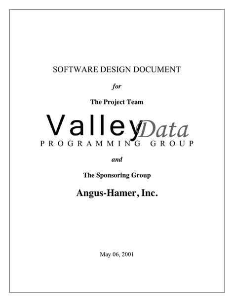 Software Design Document Download Free Documents For Pdf Word And Excel