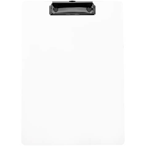 Qnmwood Clear Plastic Clipboard A4 Size Bulk Pack