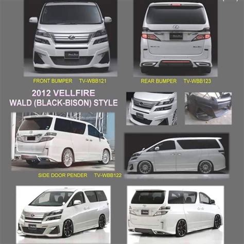 Toyota Vellfire Anh Black Bison Bodykit