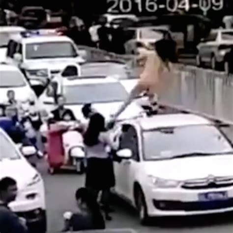 Topless Woman Hanging Out Of Car Telegraph