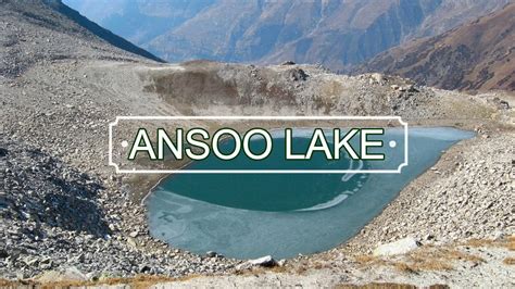 Ansoo Lake Naran Kaghan Valley Pakistan Tourism YouTube