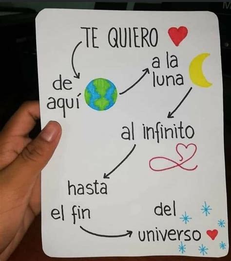 Te quiero de aquí al mundo a la luna y al infinito hasta el fin del